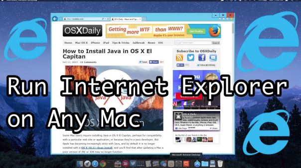 internet explorer on mac