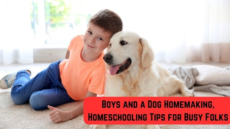 Boys and a Dog Homemaking, Homeschooling Tips for Busy Folks