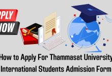 Thammasat University International Students Admission Form