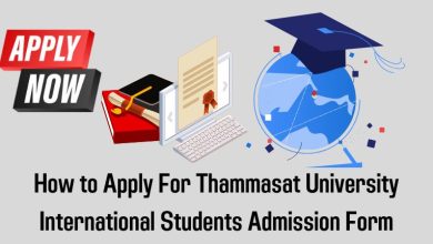 Thammasat University International Students Admission Form