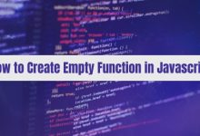 How to Create Empty Function in Javascript