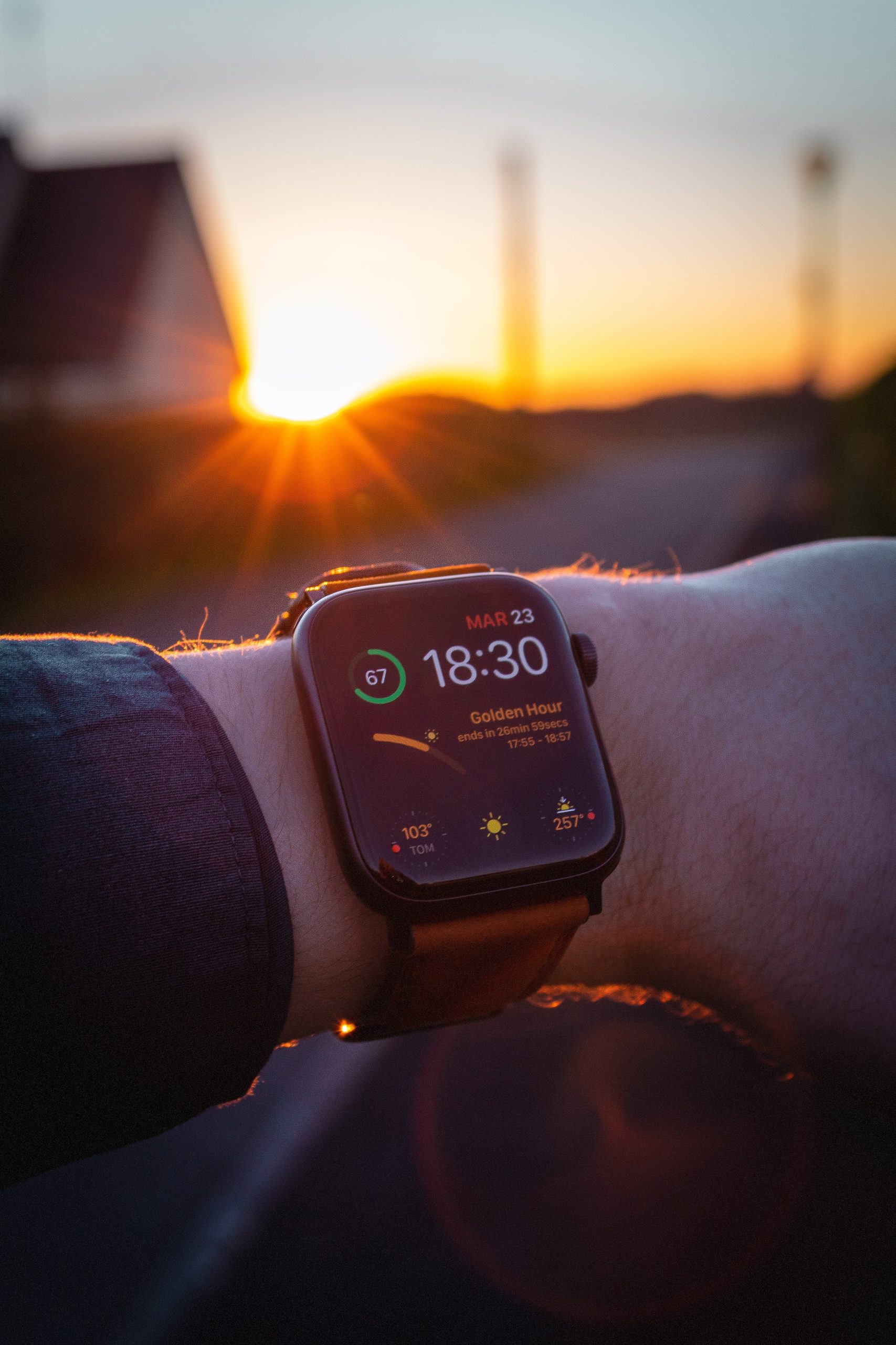 apple watch sunset