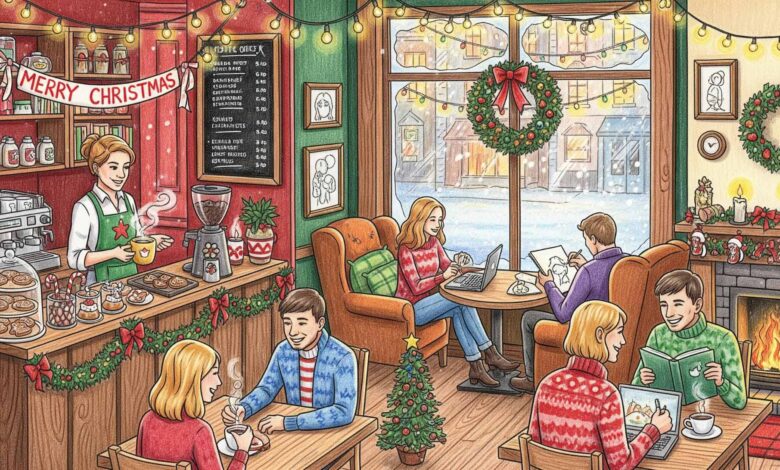 Starbucks Christmas cafe