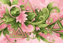 Wicked For Good abstract floral design