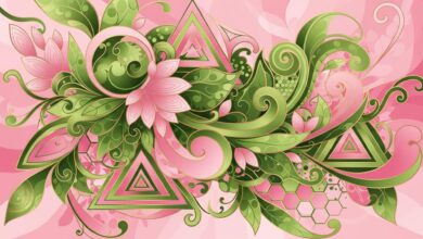 Wicked For Good abstract floral design