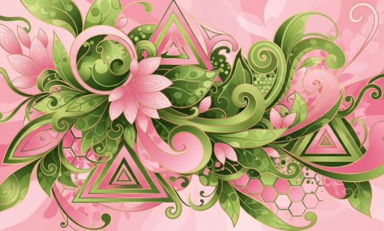 Wicked For Good abstract floral design