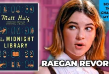 Raegan Revord discussing The Midnight Library and how the book changed her perspective on fear, regret, and second chances