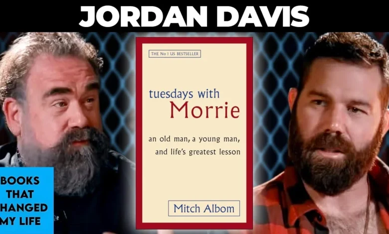 country singer Jordan Davis reflecting on life legacy and Mitch Albom's Morrie wisdom