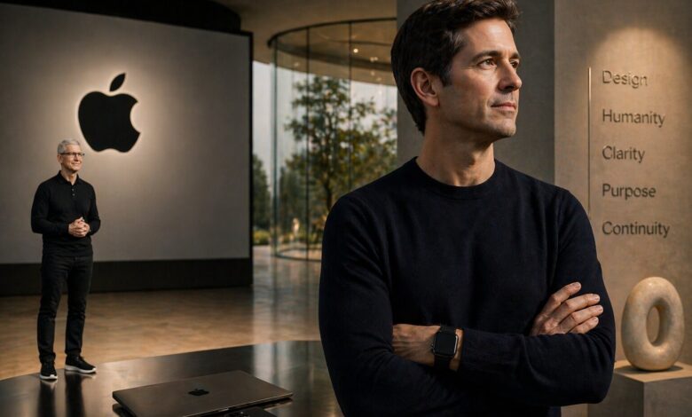 Apple corporate branding shift toward calm restrained executive identity and design philosophy