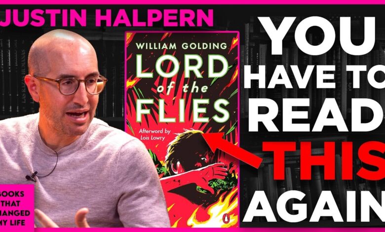 writer Justin Halpern reflecting on masculinity power and disguised truth through William Golding's classic novel