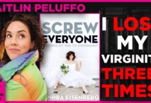 comedian Caitlin Peluffo reflecting on honesty vulnerability and stand-up through Ophira Eisenberg's memoir