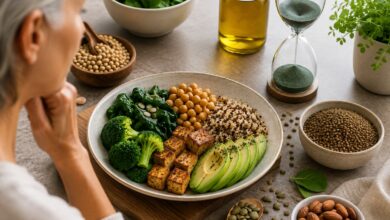 eating less protein slow aging shown through cellular autophagy and mTOR pathway research