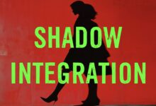 Person confronting a shadowy dragon symbolizing inner fears